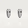 Panthere Diamond små hoop-øreringer, hvitt gull | Cartier Us