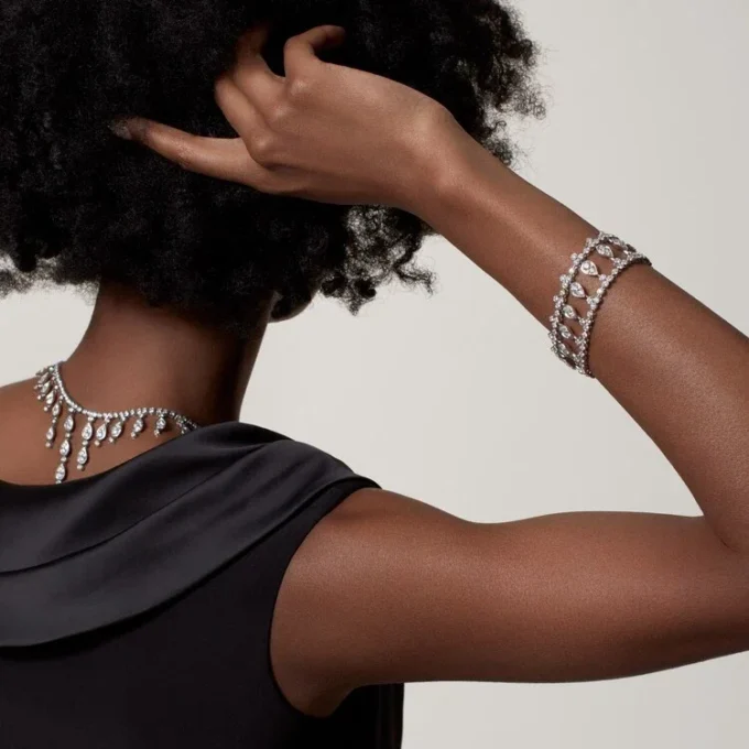 Pluie De Cartier-halskjede, diamanter