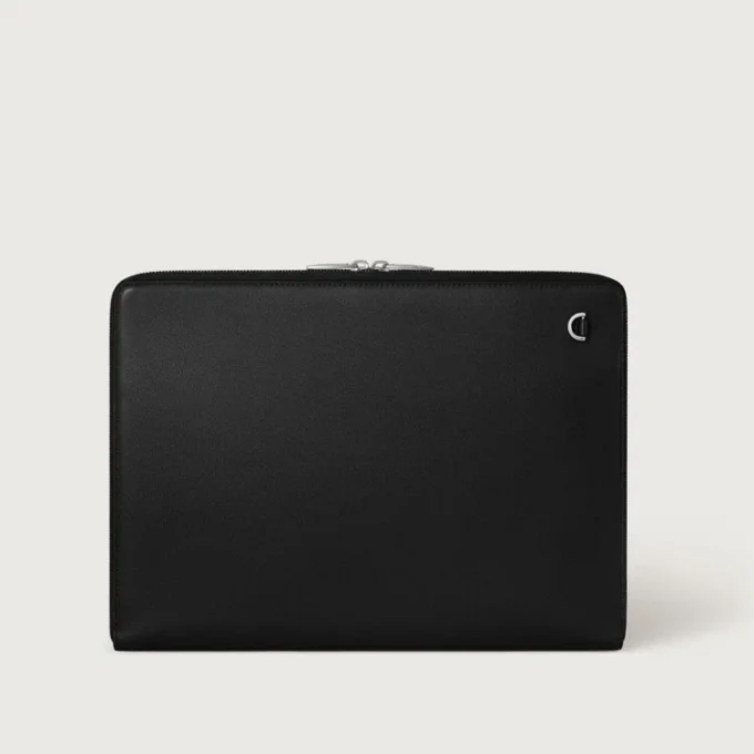 Portefølje, Must De Cartier – svart kalveskinn, palladiumfinish – Cartier