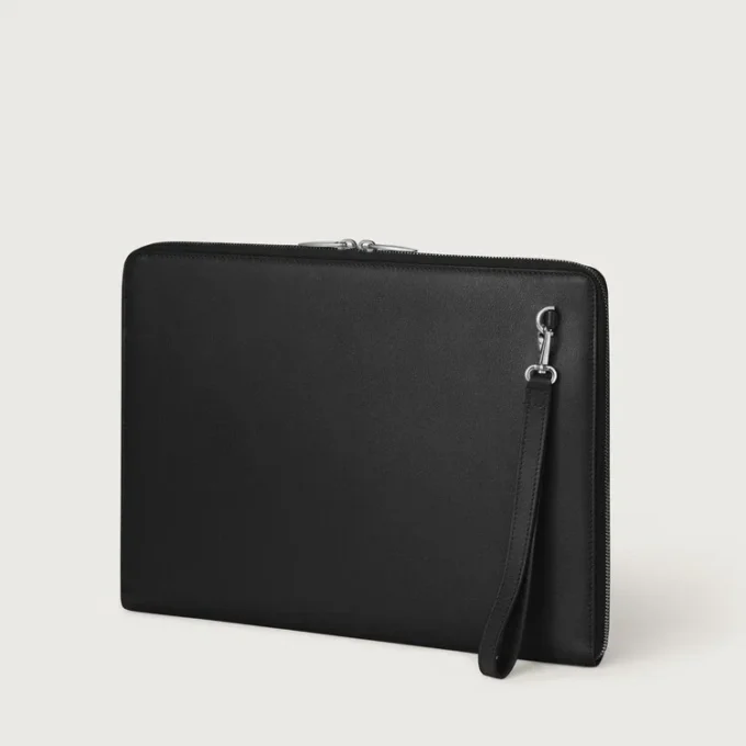Portefølje, Must De Cartier – svart kalveskinn, palladiumfinish – Cartier