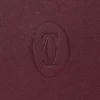 Portfolio, Must De Cartier – burgunder kalveskinn, gullfinish – Cartier