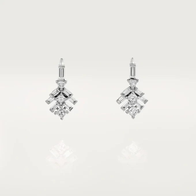 Reflection De Cartier Øredobber – Hvitt gull, diamanter – Cartier