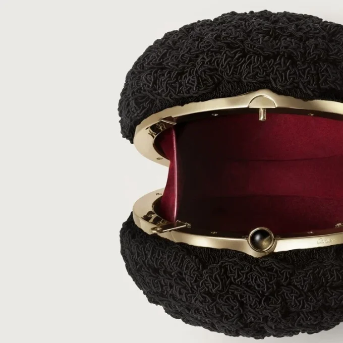 Rund heklet veske, Cartier Soir