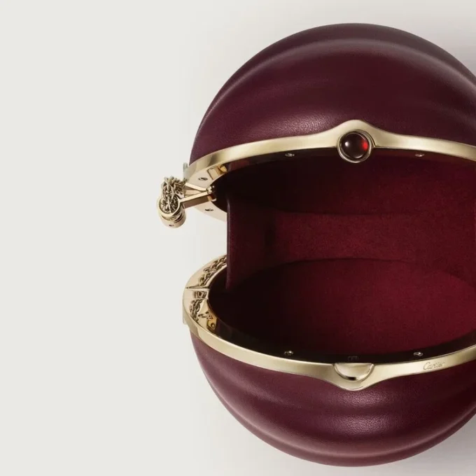 Rund veske med gadroon-motiv, Cartier Soir
