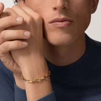Santos De Cartier-armbånd, kjede, medium modell Santos De Cartier-armbånd, kjede, medium modell