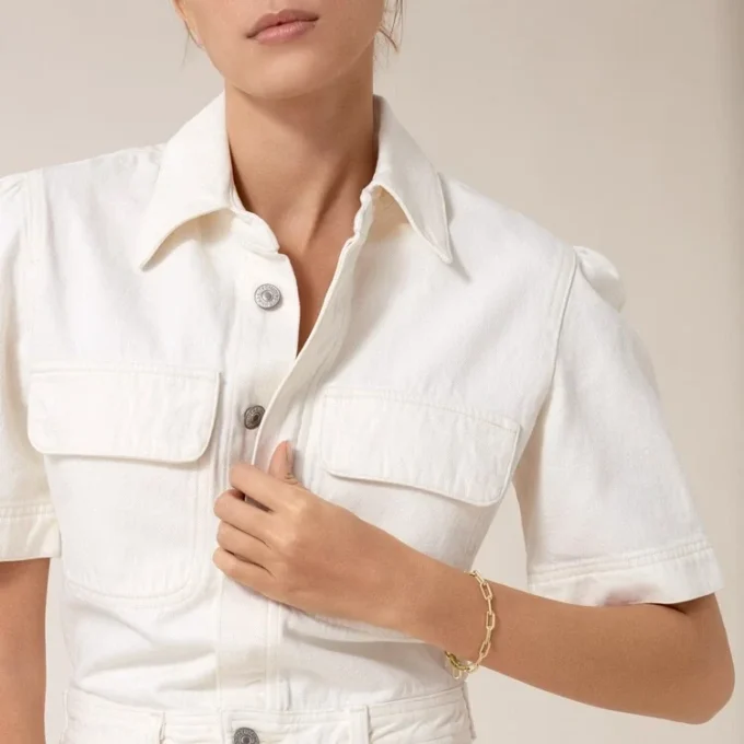 Santos De Cartier-armbånd, kjede, medium modell