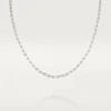 Santos De Cartier halskjede – hvitt gull – Cartier