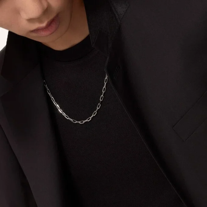 Santos De Cartier halskjede – hvitt gull – Cartier