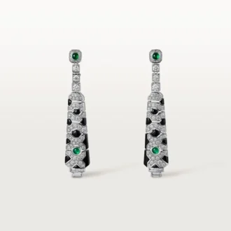 [Sur]Naturel Øredobber – Hvitt gull, smaragder, onyx, diamanter – Cartier
