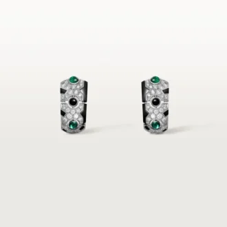 [Sur]Naturel Øredobber – Hvitt gull, smaragder, onyx, diamanter – Cartier