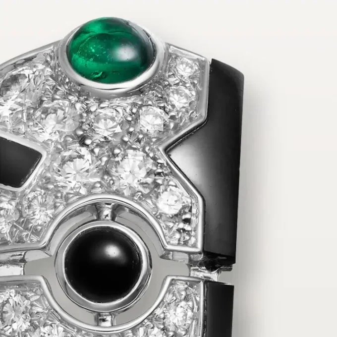 [Sur]Naturel Øredobber – Hvitt gull, smaragder, onyx, diamanter – Cartier