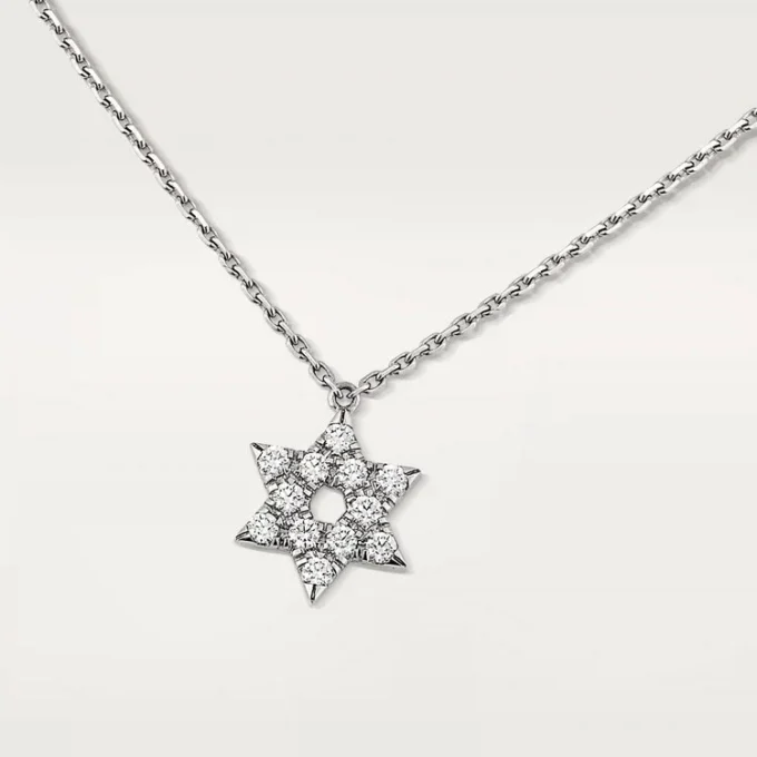 Symbol-halskjede – hvitt gull, diamanter – Cartier