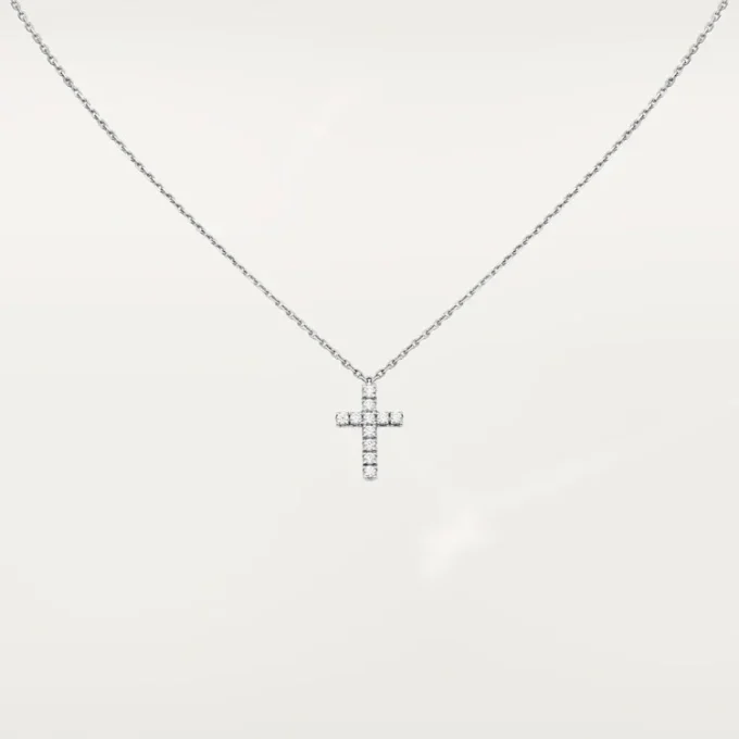 Symbols halskjede – hvitt gull, diamanter – Cartier