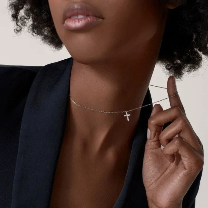 Symbols halskjede – hvitt gull, diamanter – Cartier
