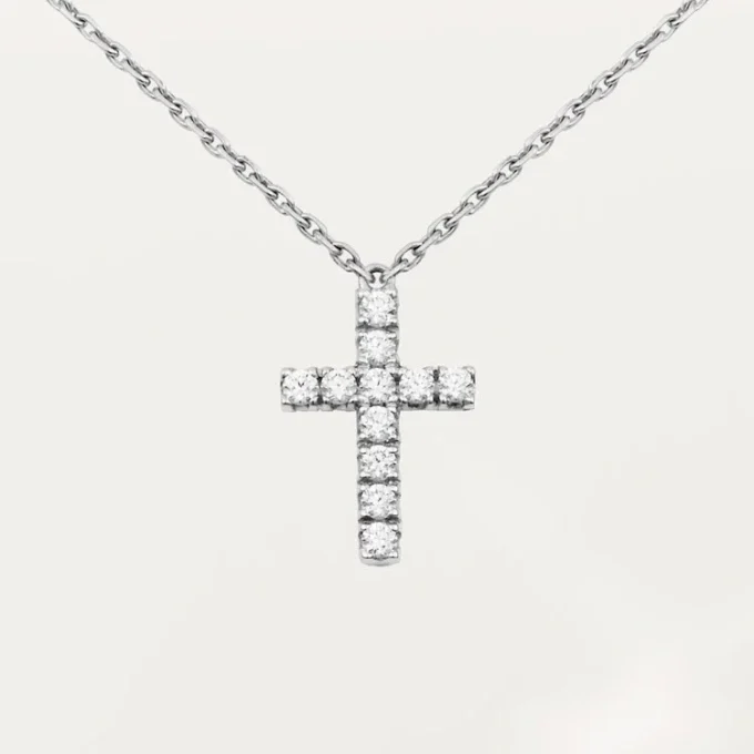 Symbols halskjede – hvitt gull, diamanter – Cartier