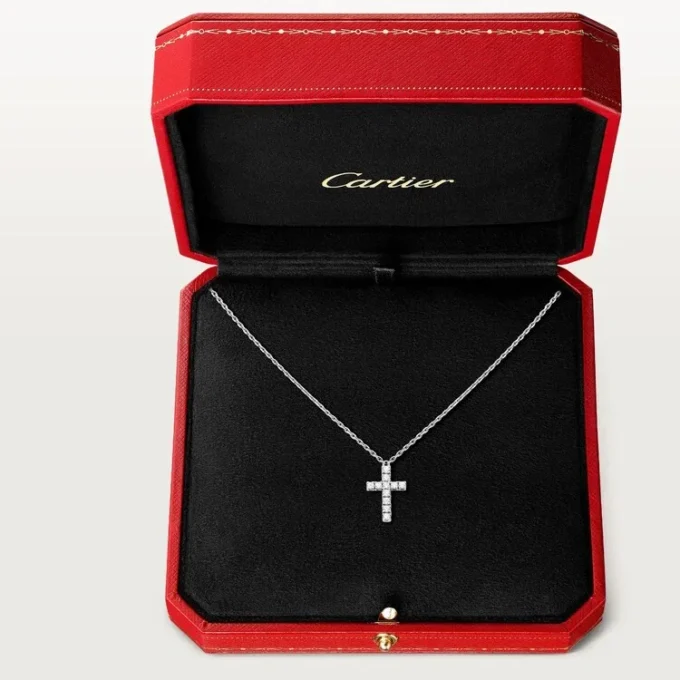 Symbols halskjede – hvitt gull, diamanter – Cartier