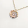 Trinity-anheng, 1 diamant, pavé