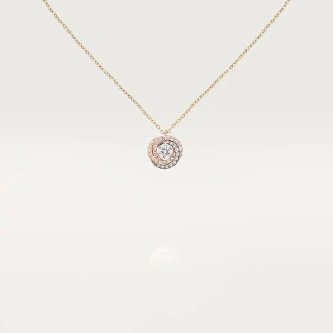 Trinity-anheng, 1 diamant, pavé