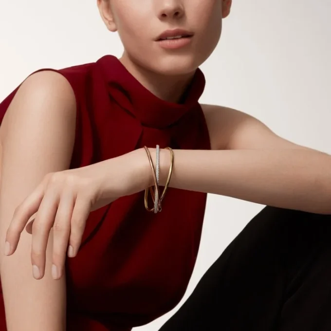 Trinity-armbånd, liten modell, halvpavé