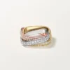 Trinity Cushion-ring, klassisk modell, pavé