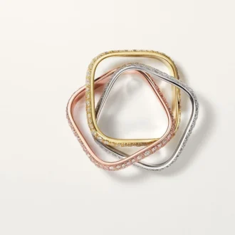 Trinity Cushion-ring, klassisk modell, pavé