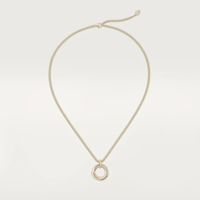 Trinity diamantkjedehalskjede i trefarget gull | Cartier Us