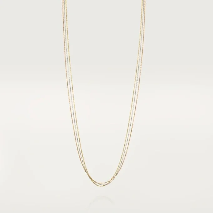 Trinity-halskjede – hvitt gull, gult gull, rosagull – Cartier