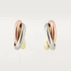 Trinity Hoop-øreringer i trefarget gull | Cartier Us