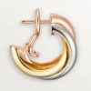 Trinity Hoop-øreringer i trefarget gull | Cartier Us