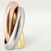 Trinity Hoop-øreringer i trefarget gull | Cartier Us
