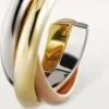 Trinity-øreringer – hvitt gull, gult gull, rosagull – Cartier