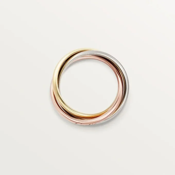 Trinity-ring i trefarget gull, klassisk modell | Cartier Us Trinity-ring i trefarget gull, klassisk modell | Cartier Us