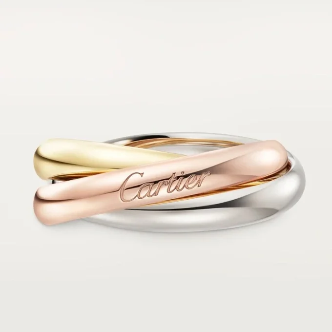 Trinity-ring i trefarget gull, klassisk modell | Cartier Us Trinity-ring i trefarget gull, klassisk modell | Cartier Us