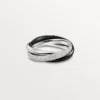 Trinity-ring, keramikk, liten modell, halvpavé