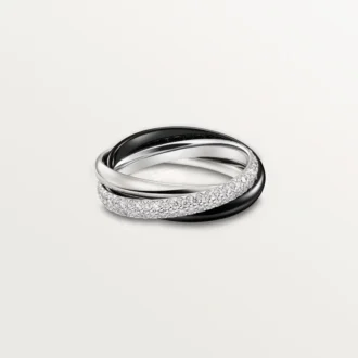 Trinity-ring, keramikk, liten modell, halvpavé