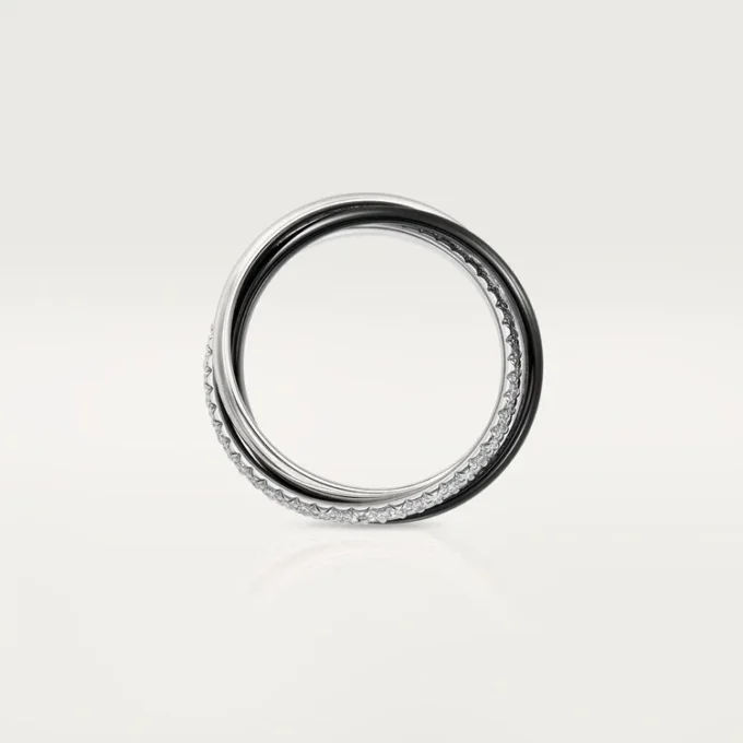 Trinity-ring, keramikk, liten modell, halvpavé
