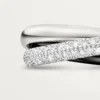 Trinity-ring, keramikk, liten modell, halvpavé