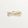 Trinity-ring, klassisk modell, 5 diamanter