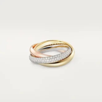 Trinity-ring, klassisk modell, halvpavé