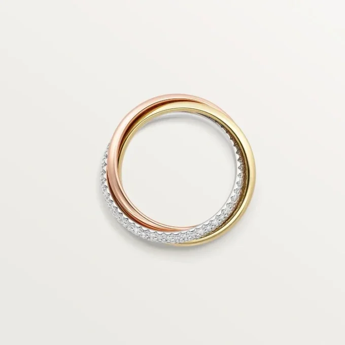 Trinity-ring, klassisk modell, halvpavé