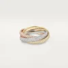 Trinity-ring, klassisk modell, pavé