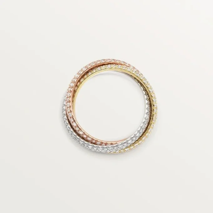 Trinity-ring, klassisk modell, pavé
