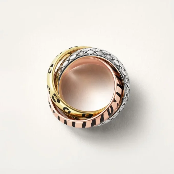 Trinity-ring, lakk, halvpavé