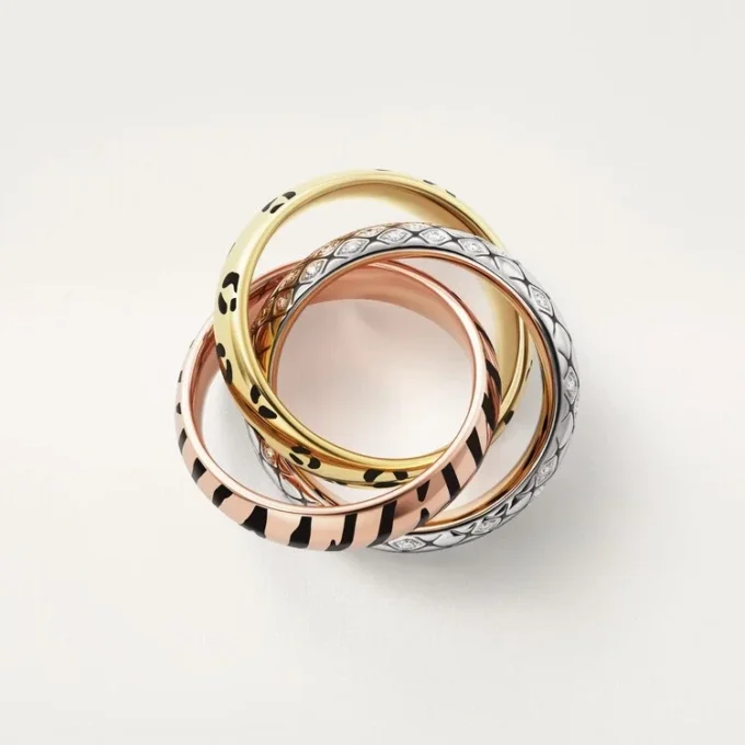 Trinity-ring, lakk, halvpavé