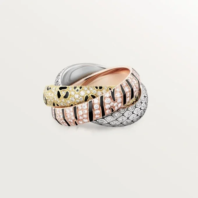 Trinity-ring, lakk, pavé