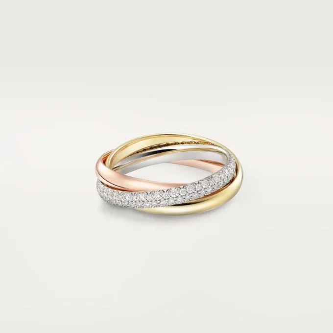 Trinity-ring, liten modell, halvpavé