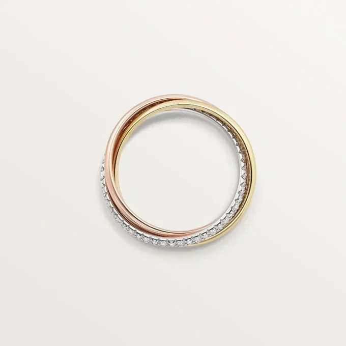 Trinity-ring, liten modell, halvpavé