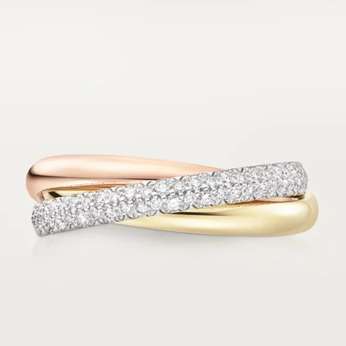 Trinity-ring, liten modell, halvpavé