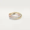 Trinity-ring, liten modell, pavé