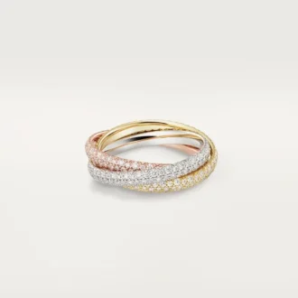 Trinity-ring, liten modell, pavé